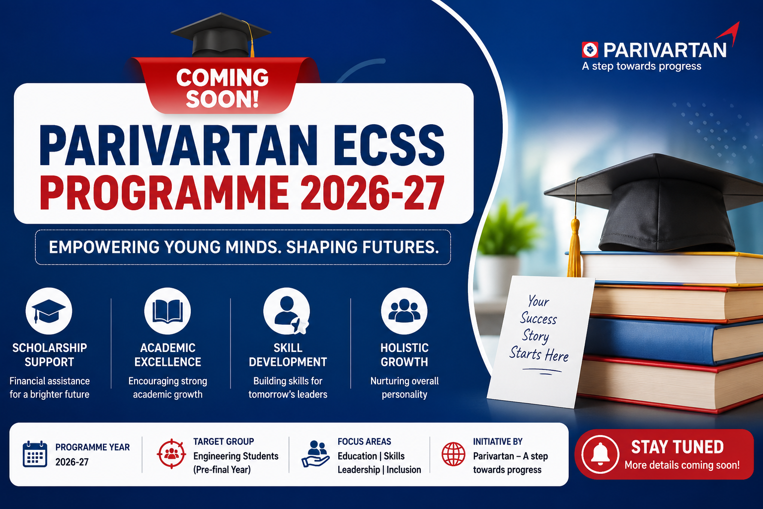 HDFC Parivartan ECSS Scholarship 2026-27