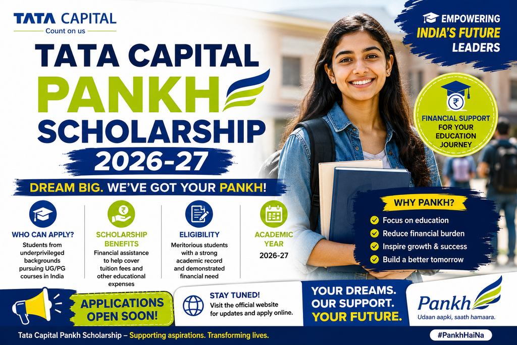 Tata Capital Pankh Scholarship 2026-27