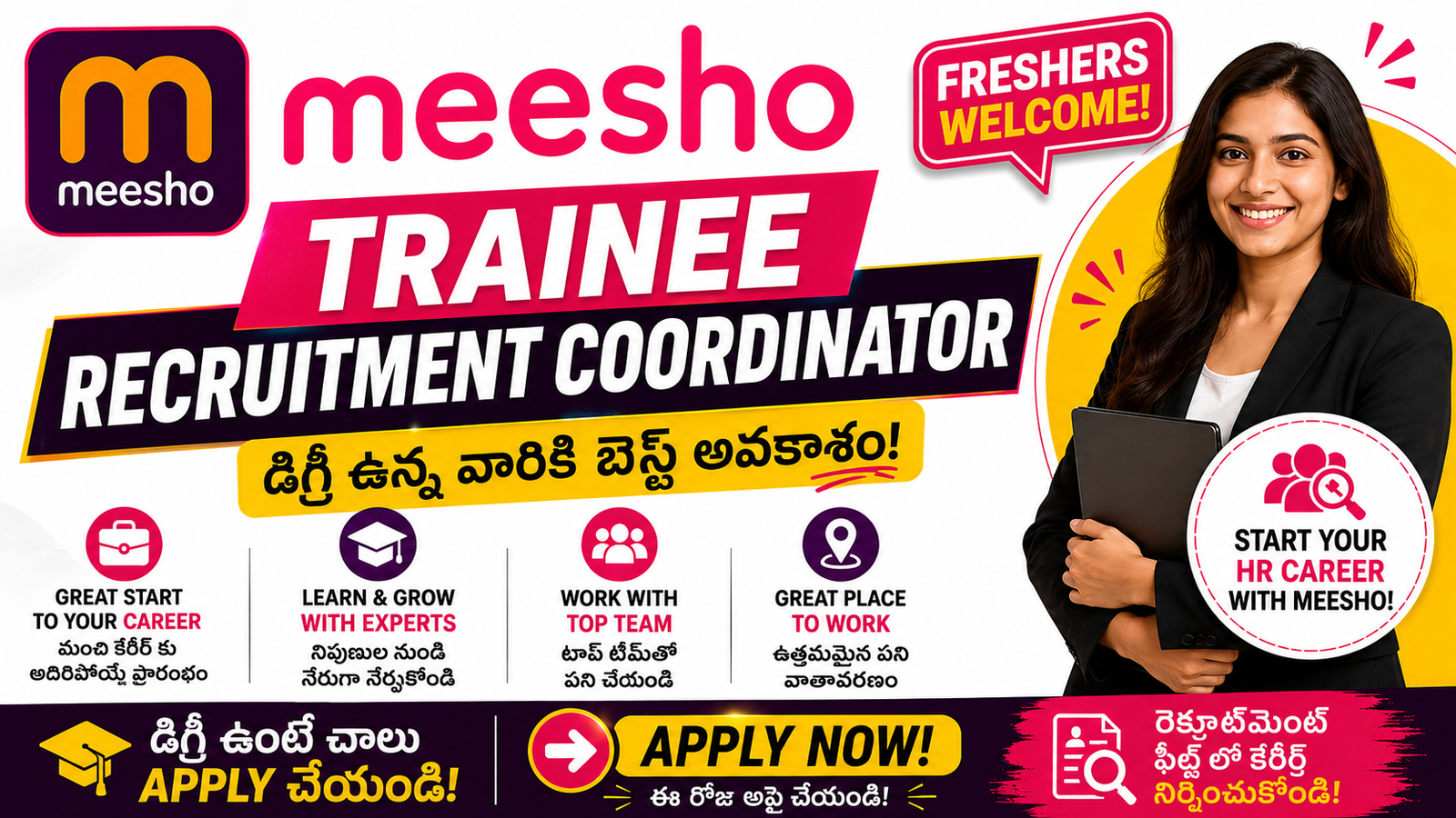 Meesho Trainee Recruitment Coordinator